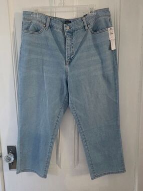 Talbots Straight Leg Crop Jeans Petite Plus Size